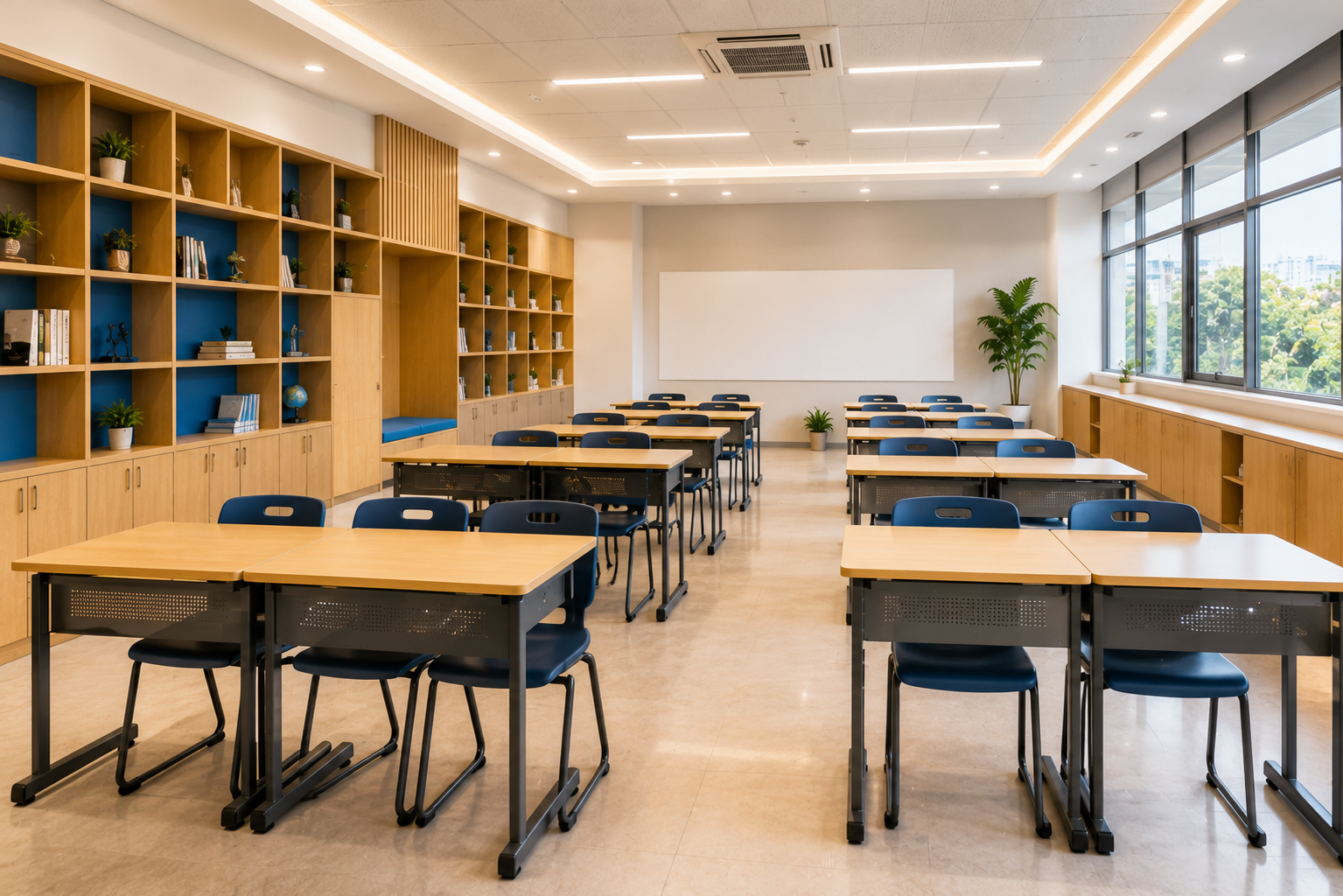 UFLIX craftsman fabricating an educational space fixture
