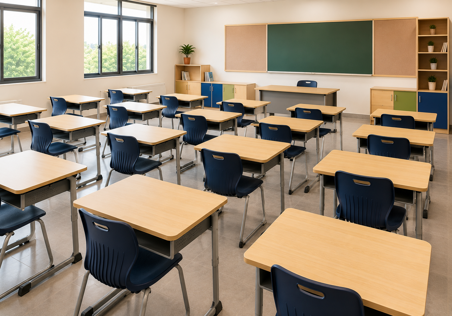 Classroom furniture and storage units