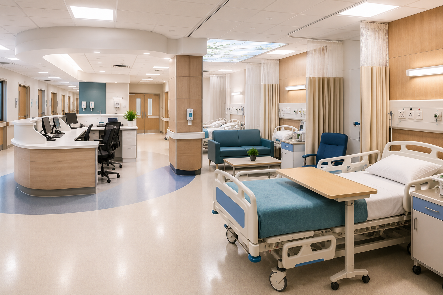Hospital interior fit-out by UFLIX