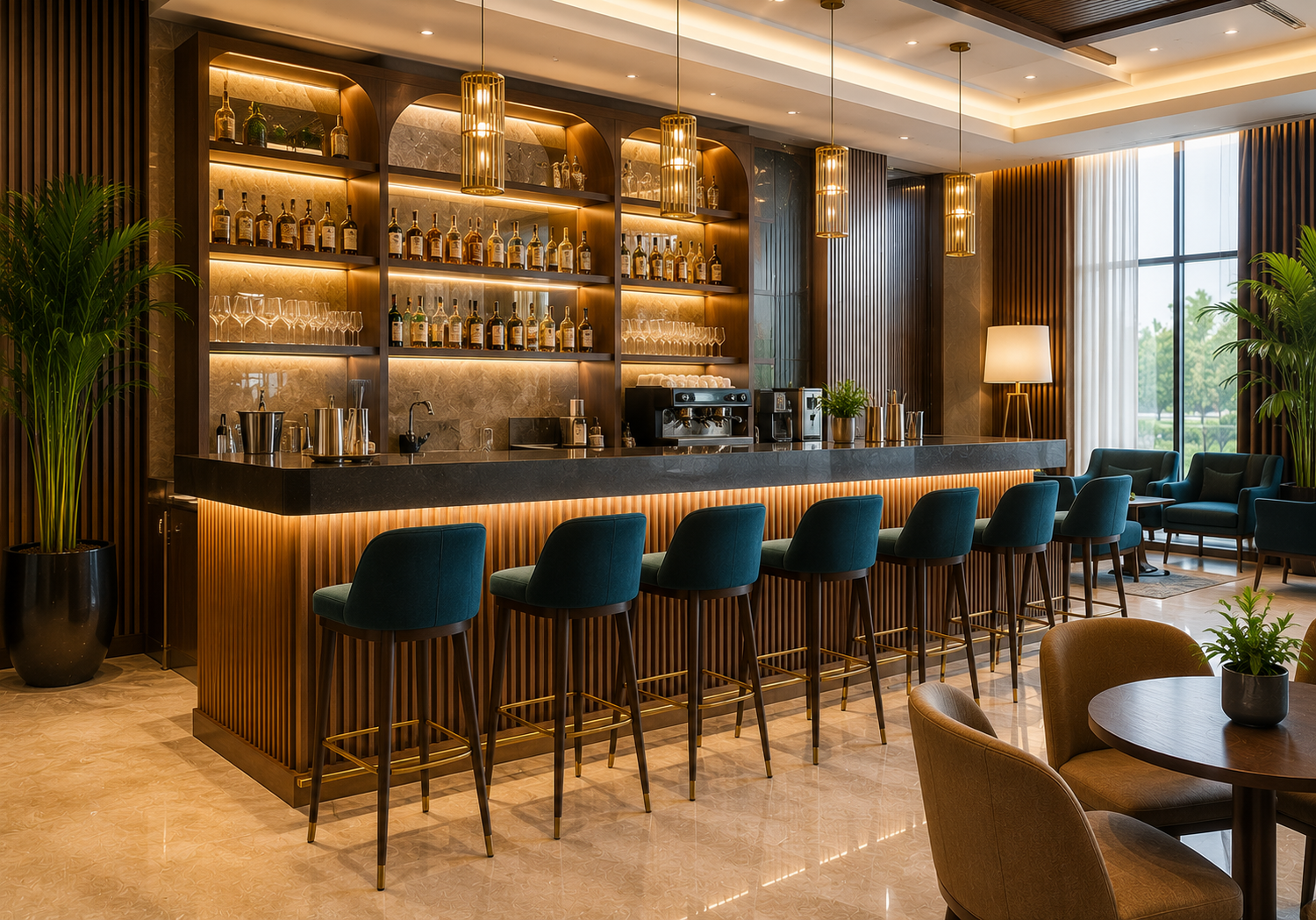 Bar counter fabrication