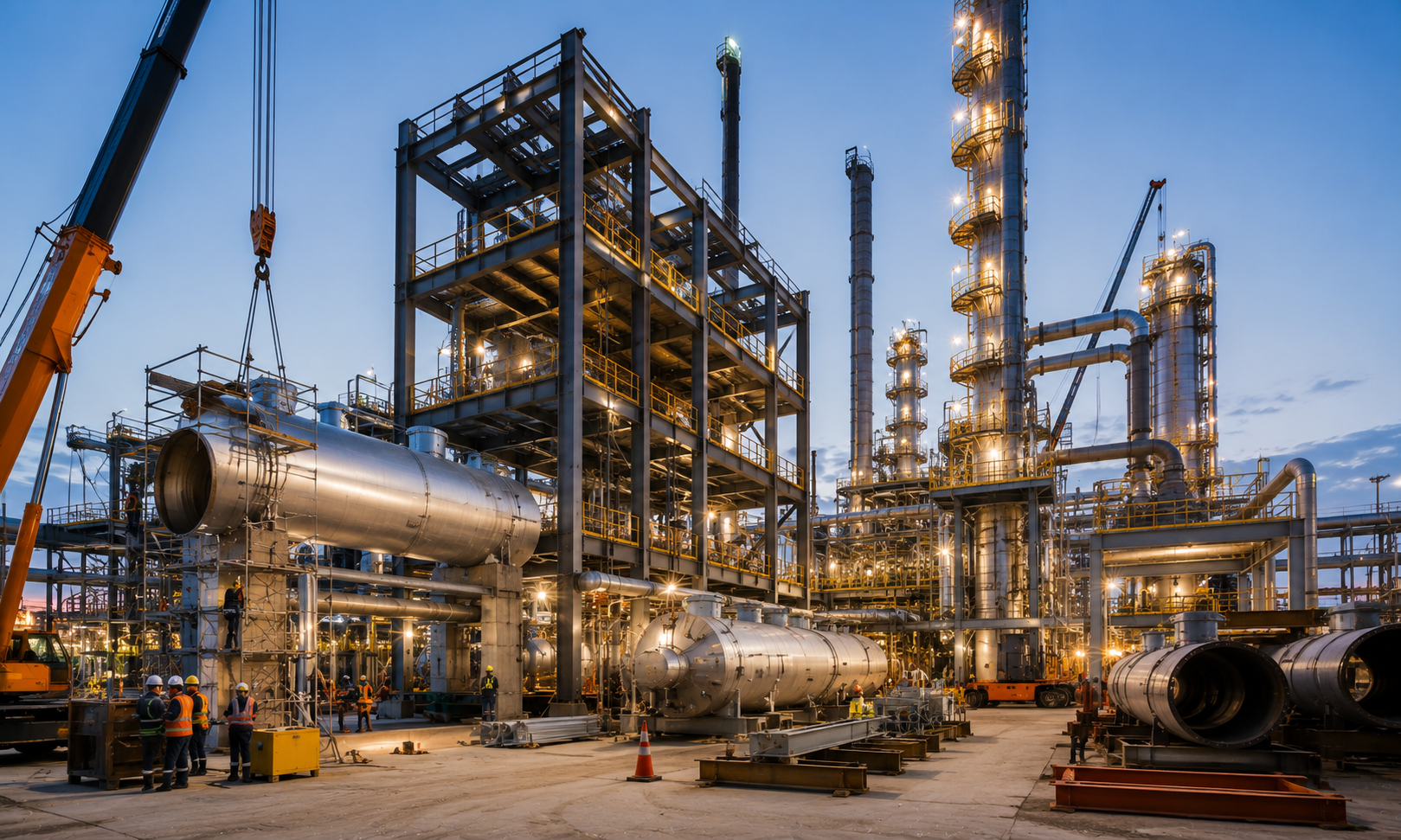 Industrial plant infrastructure fabrication by UFLIX