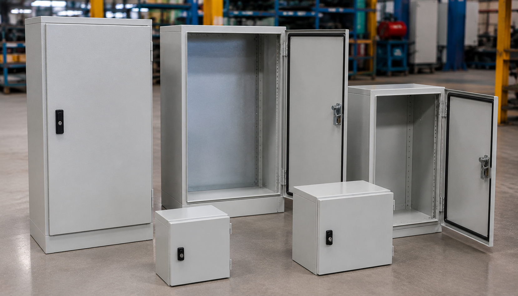 Server room metal cabinet