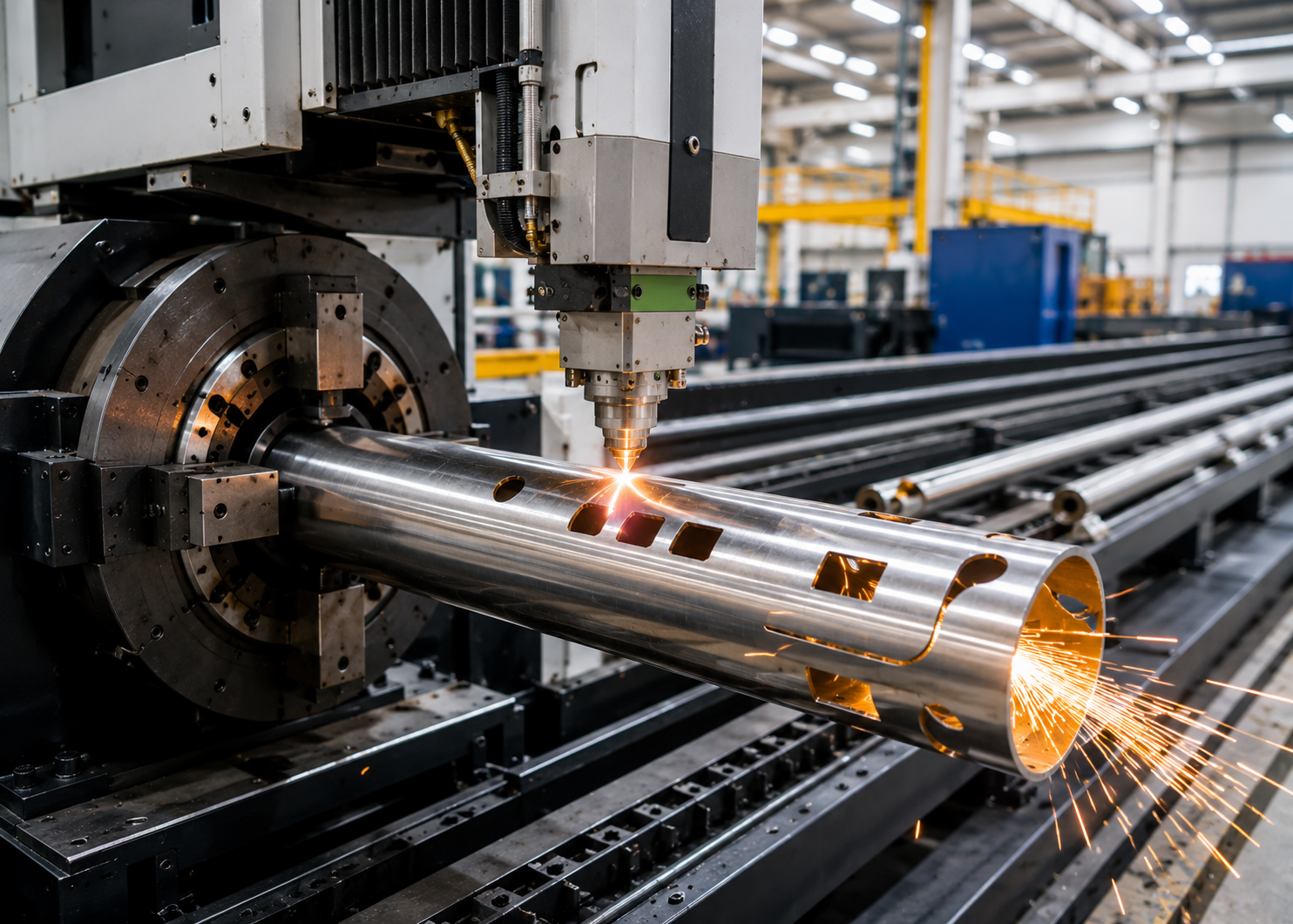 Laser pipe cutting